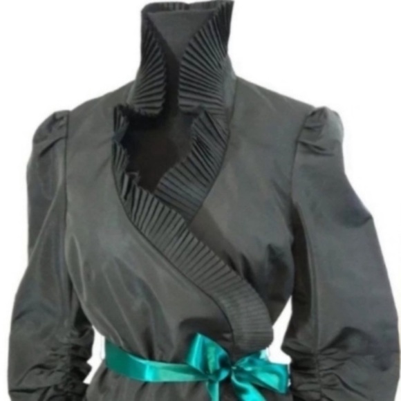 NEW Carmen Marc Valvo Women's Black Jacket Size 8 - Picture 4 of 13